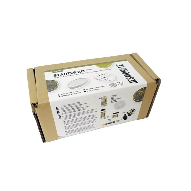Jesmonite AC100 micro kit støpesett rund brikke