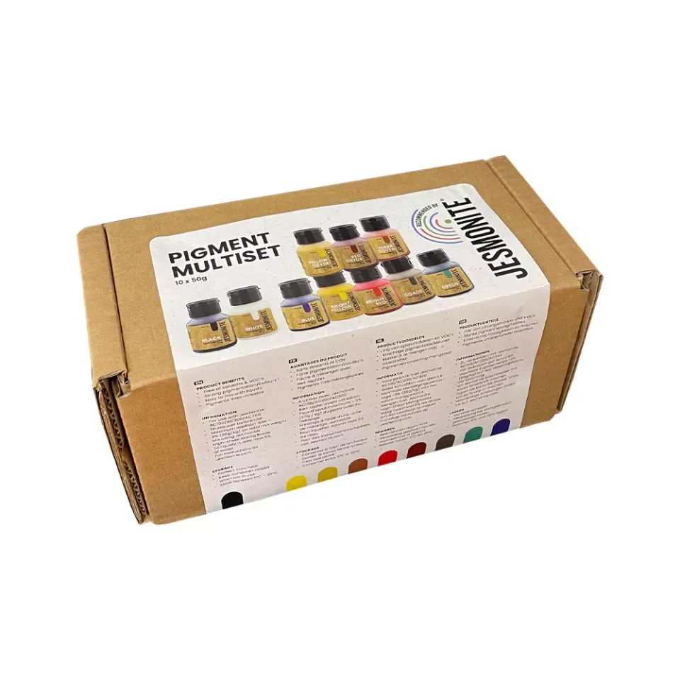Jesmonite pigmentsett 10 x 50 g farge til støp