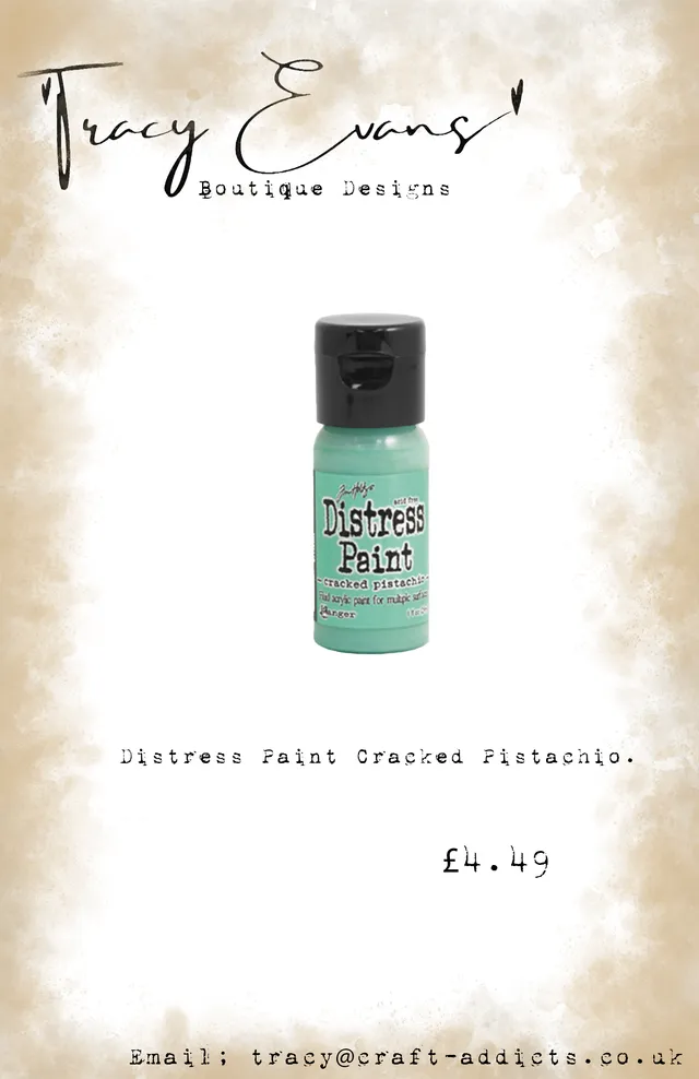 Tracy Evans DI120 Distress Paint Cracked Pistachio maling