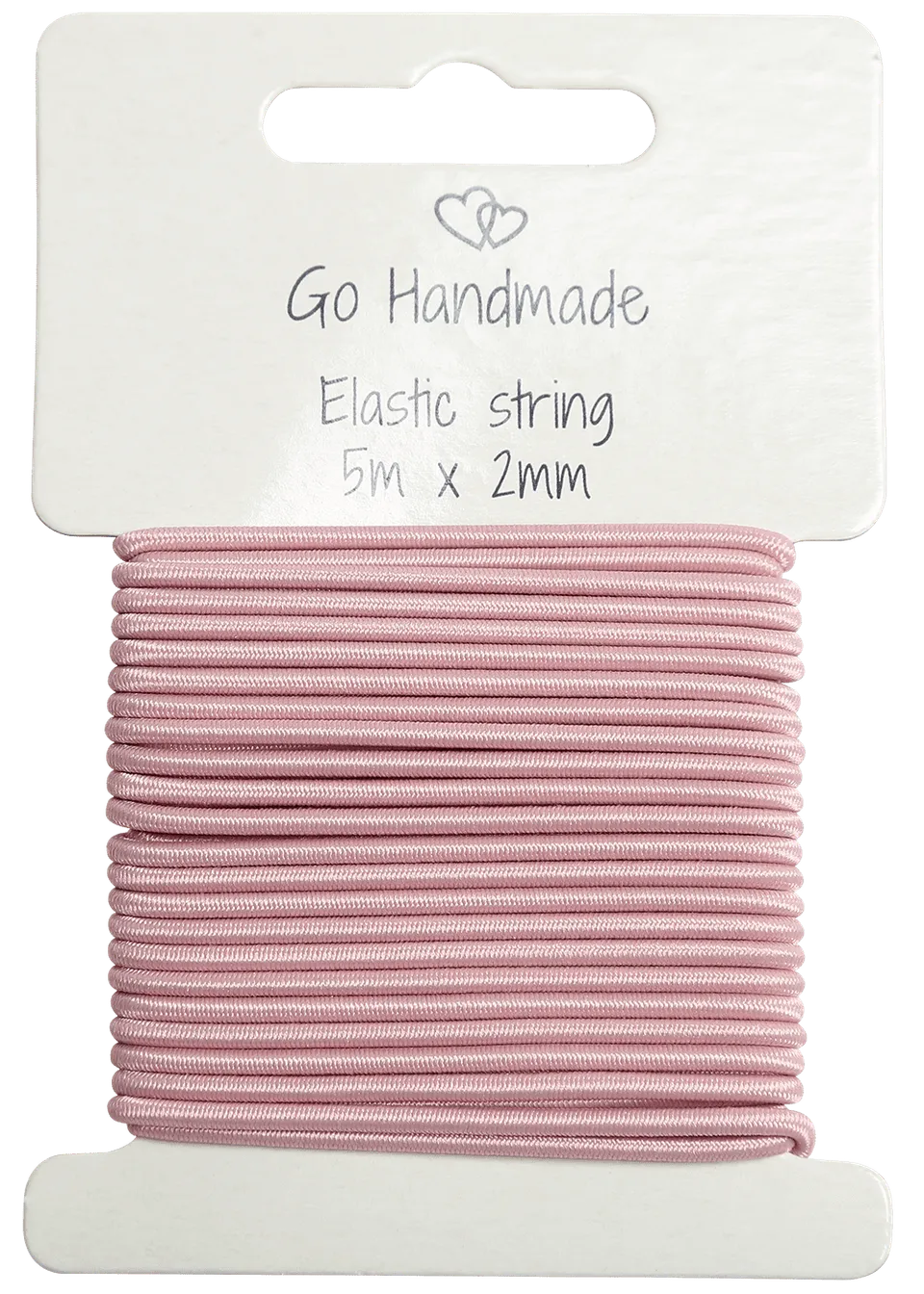 Go Handmade elastisk snor polyester 5 m x 2 mm
