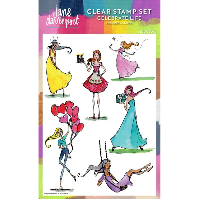 Jane Davenport Celebrate Life stempelsett tekster