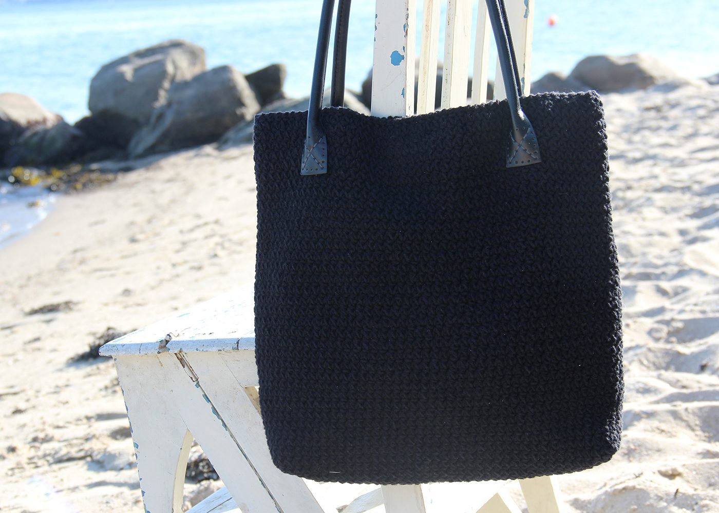 Go Handmade veskehanker 66cm beige PU-skinn 2-pakn