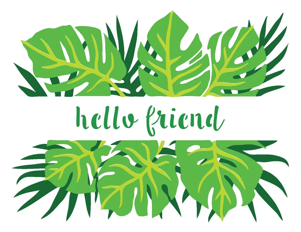 The Crafters Workshop TCW6042 sjablong monstera banner lagdelt