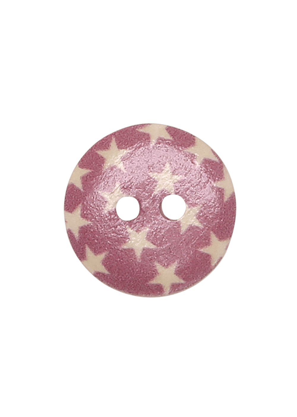 Go Handmade Pink-Star knapper 15 mm 8 stk rosa
