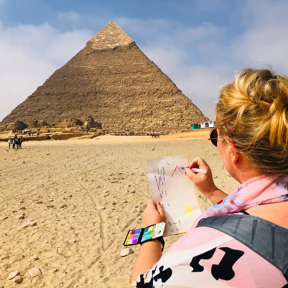 Jane Davenport Art Time Collection akvarellsett reise hendig