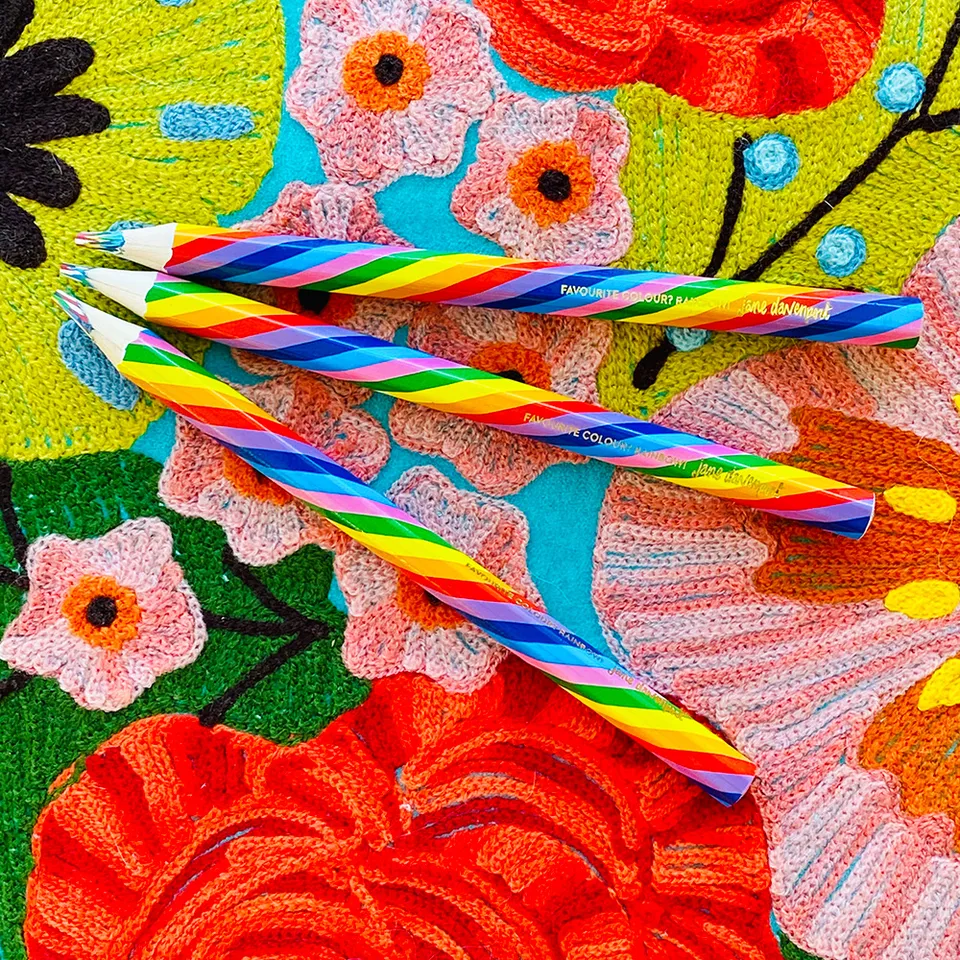 Jane Davenport Rainbow Twirl blyant flerfarget regnbueblyant