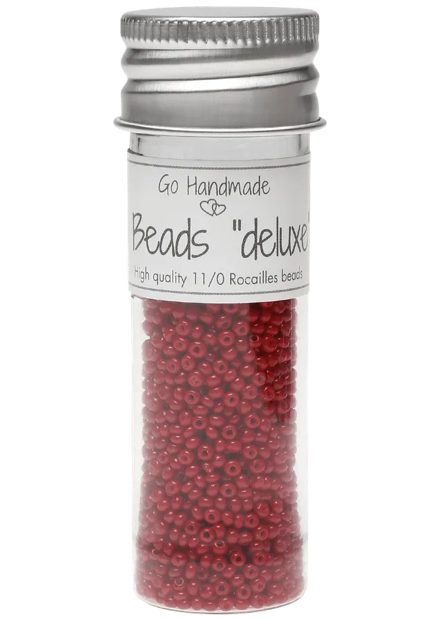 Go Handmade Glass Beads glassperler rød 30 g