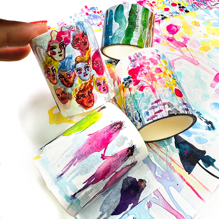 Jane Davenport Lovestream washi tape 4-pakn limited edition