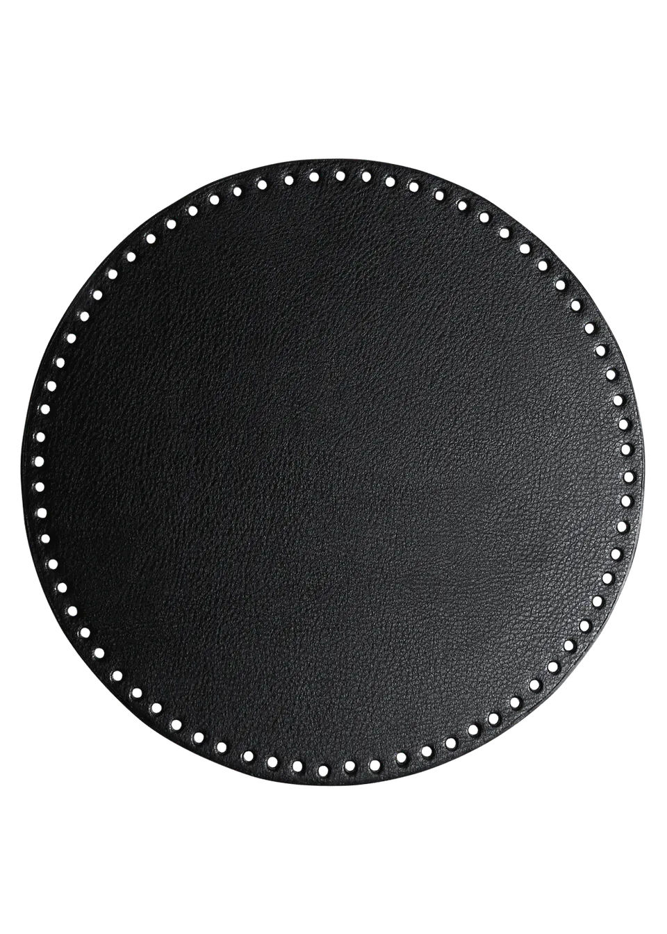 Go Handmade veske- og kurvbunn PU-lær rund 30 cm