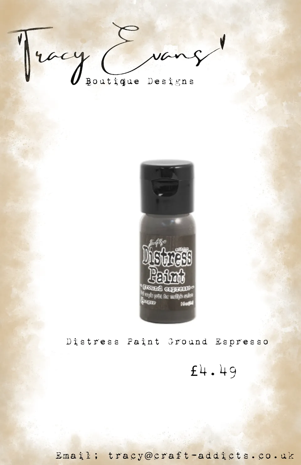 Tracy Evans DI153 Ground Espresso distress paint brun