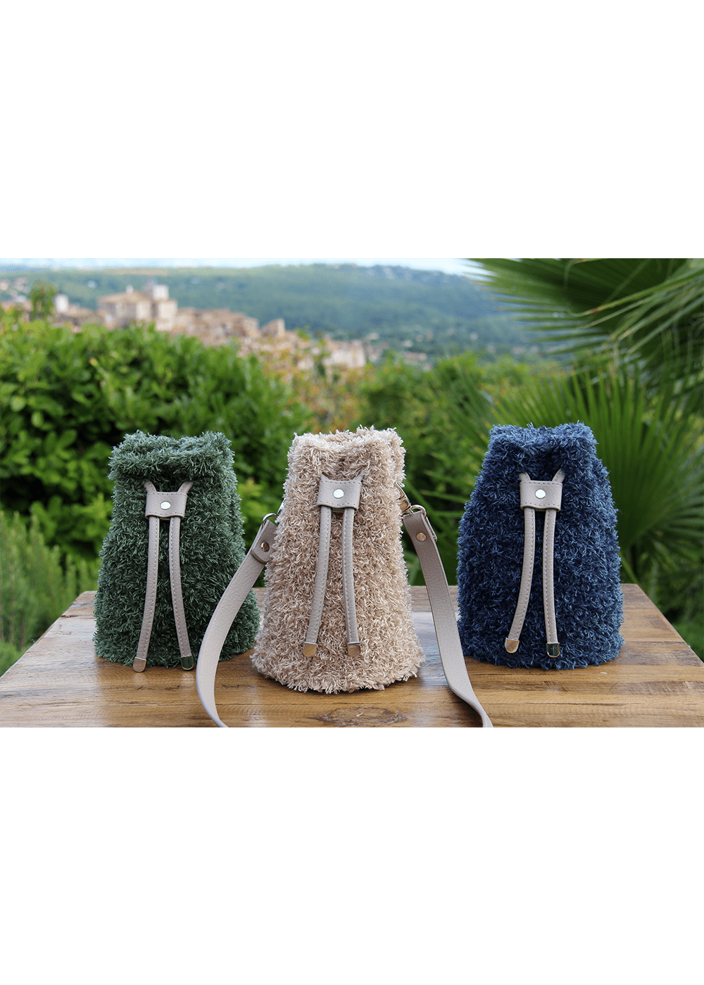 Go Handmade Bag strap veskehank 45 cm brun PU-skinn