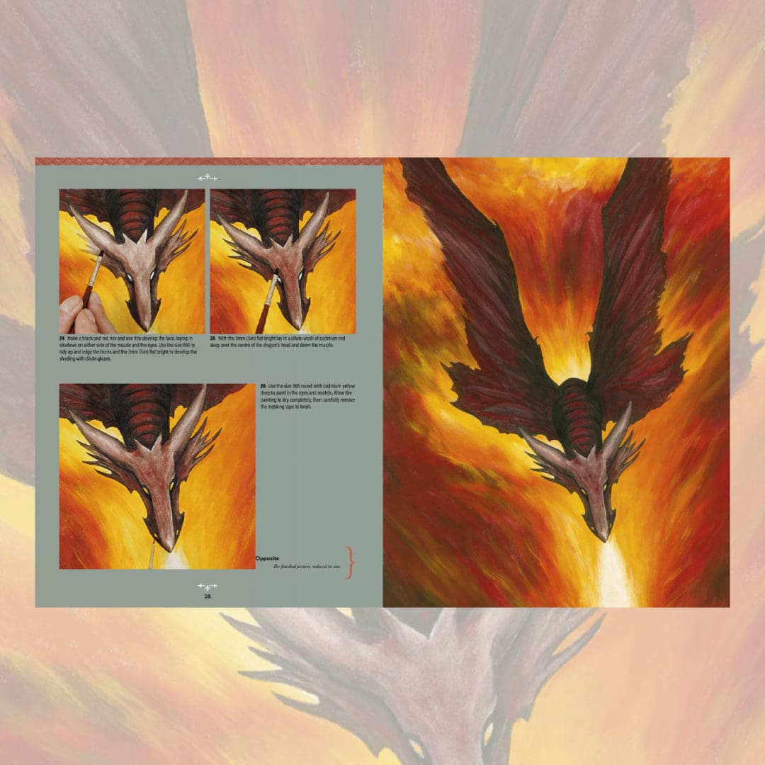 KEM Painting Dragons malerbok drager fantasy