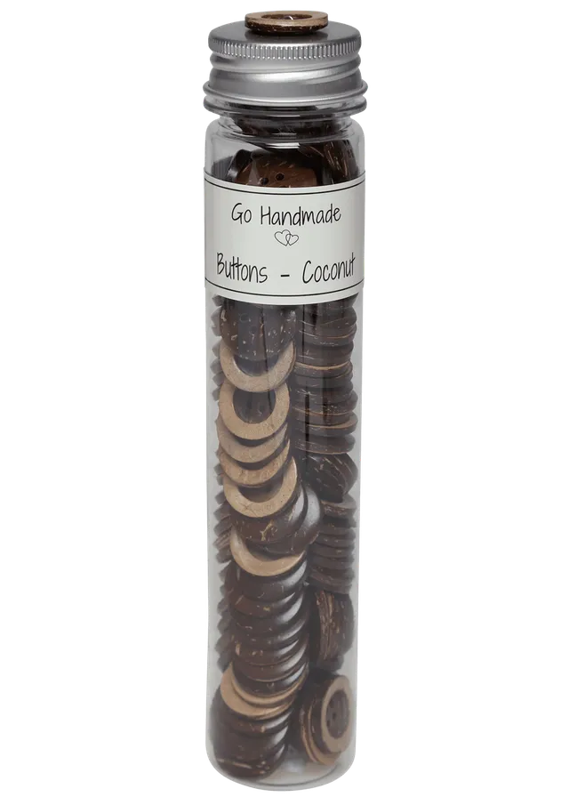 Go Handmade Coconut Classic knapper 120 stk kokos
