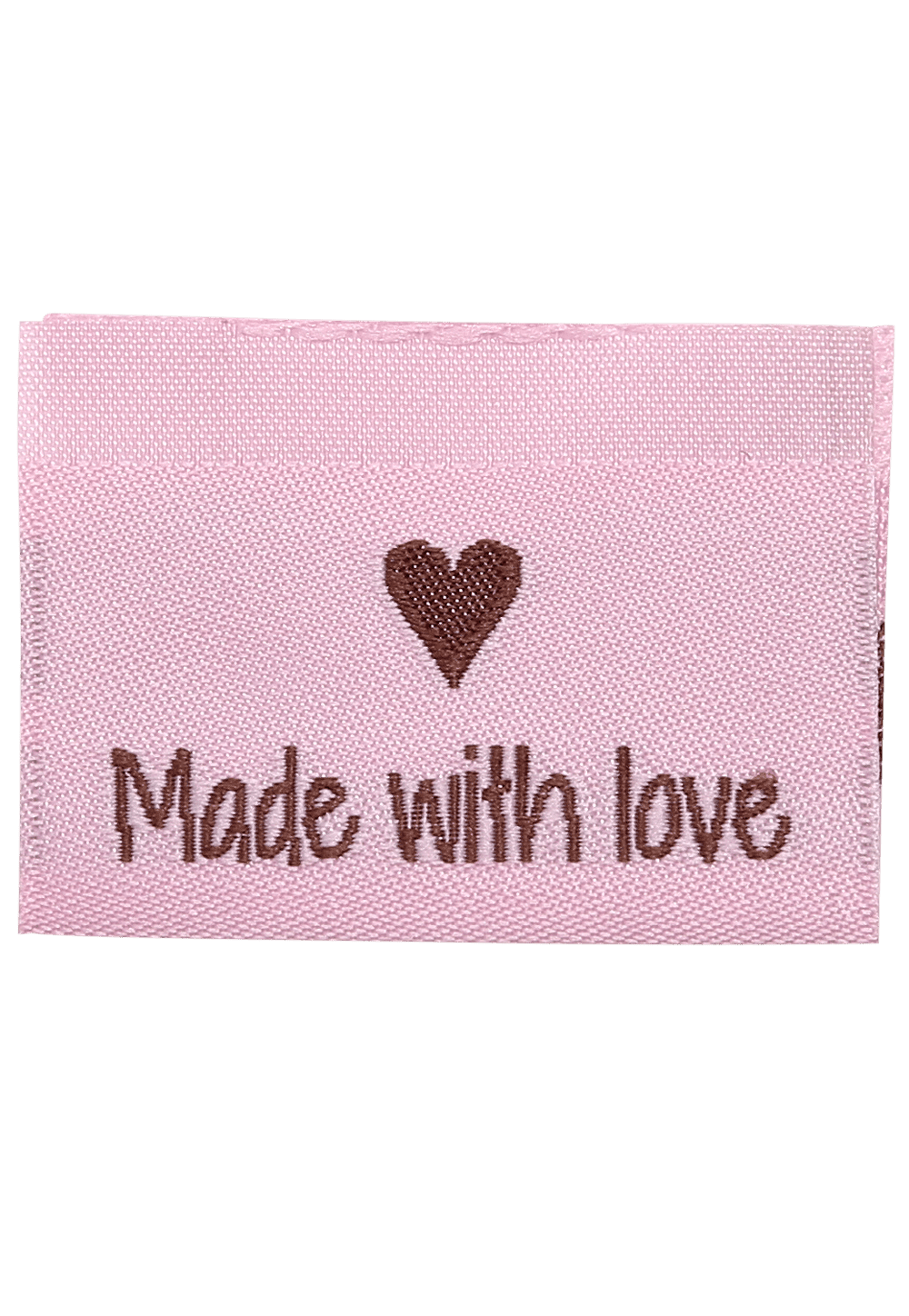 Go Handmade Made with Love merkelapper 35x19 mm 10 stk rosa