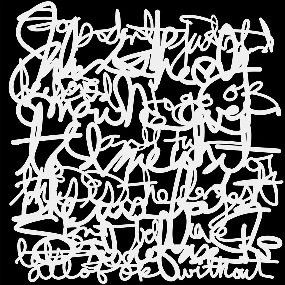 The Crafters Workshop TCW1074 Thick Thin Writing sjablong 6x6 tekst