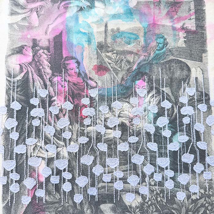 Jane Davenport Graphica Lovely Laces sjablong bordemønster