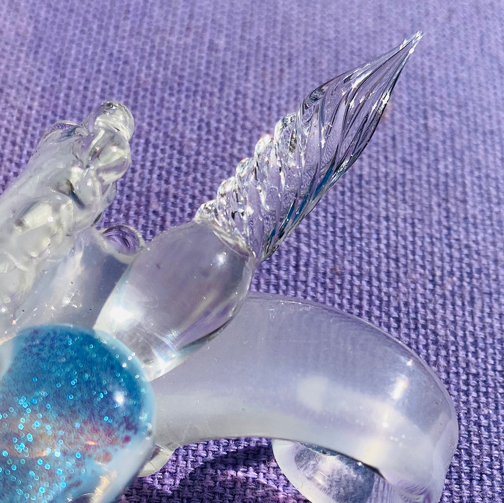 Jane Davenport Mermaid Tail Take-a-Dip glasspenn fin tupp