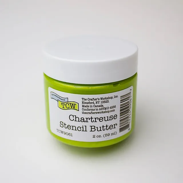 The Crafters Workshop Stencil Butter Chartreuse stencilkrem 2oz lime
