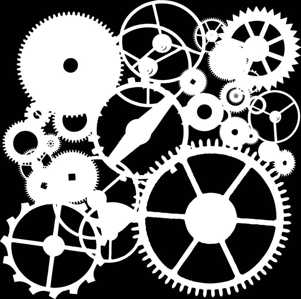 The Crafters Workshop TCW262 Gears sjablong 6x6 tannhjul
