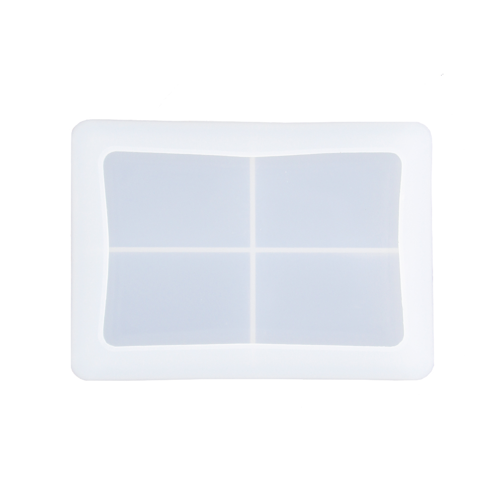 Jesmonite silikonform rektangulær skål 15,1 cm