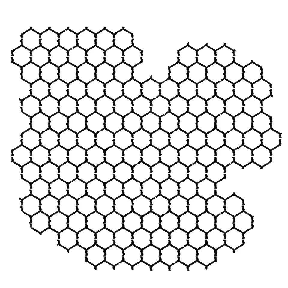 The Crafters Workshop TCW259 Chickenwire sjablong 6x6 nett