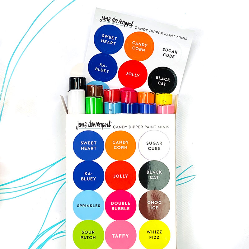 Jane Davenport Candy Dipper Paint Minis akrylmaling småflasker