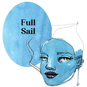 Jane Davenport Full Sail tattoo-blekk vanntett blå