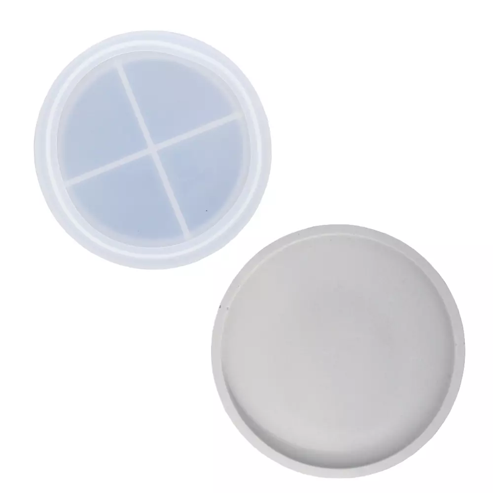 Jesmonite AC100 micro kit støpesett rund brikke