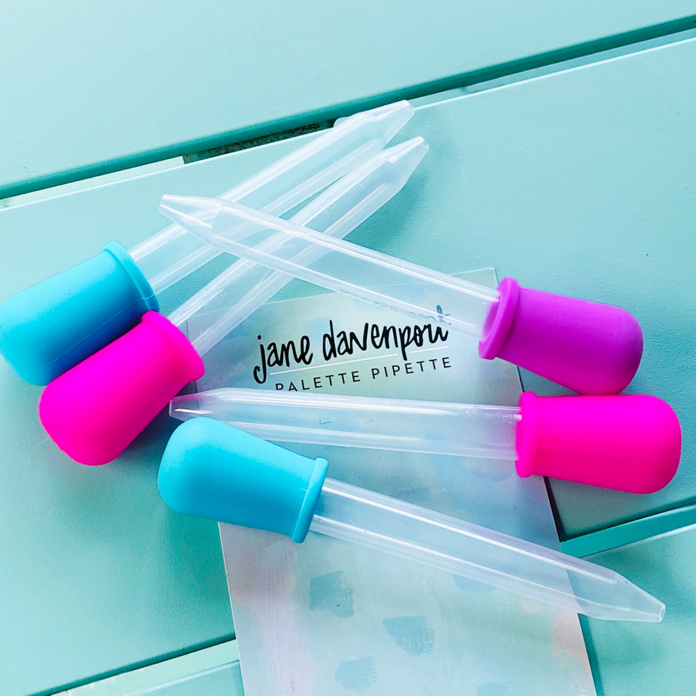 Jane Davenport Palette Pipettes dråpetellere blekk