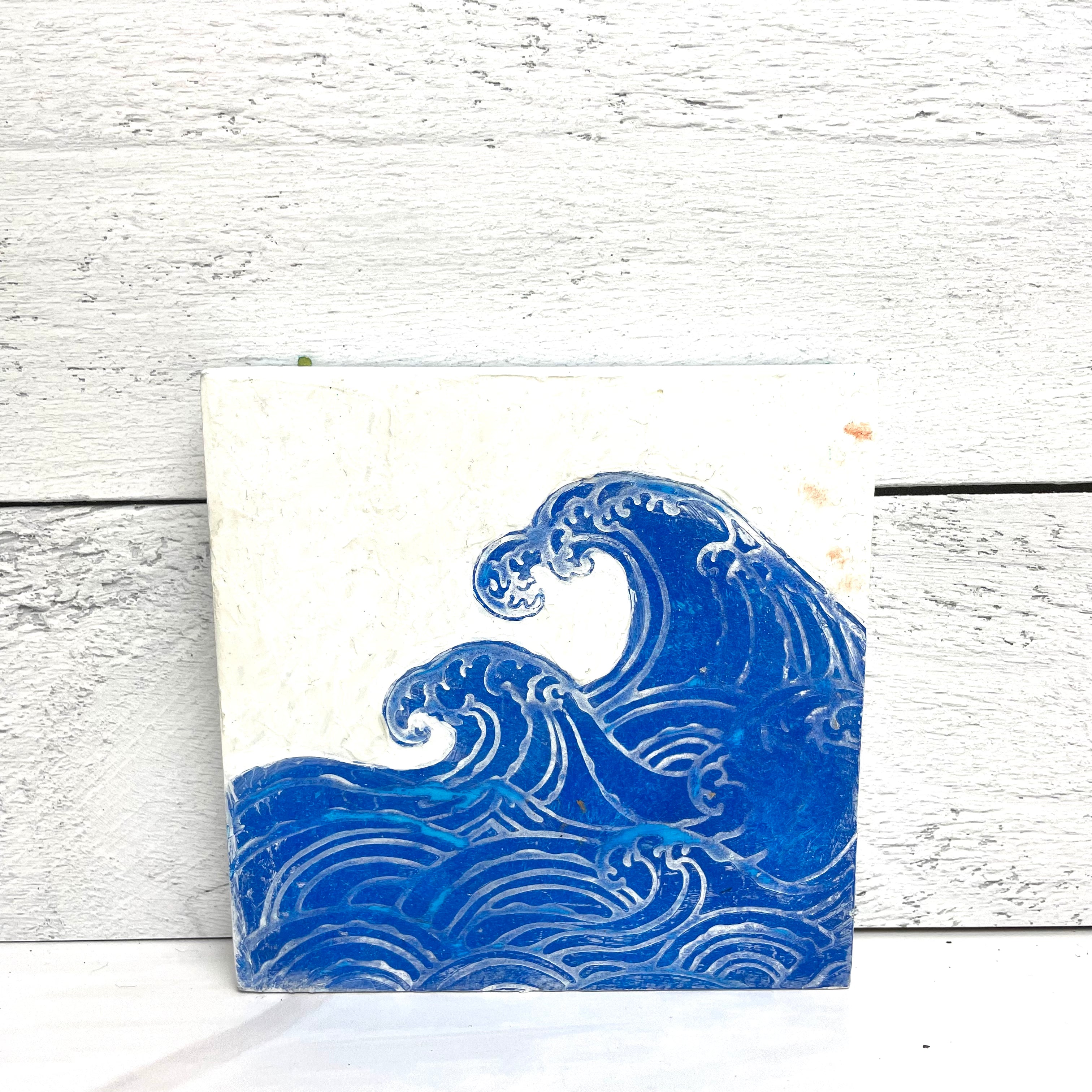 The Crafters Workshop TCW847 Wave sjablong 15x15 cm bølger