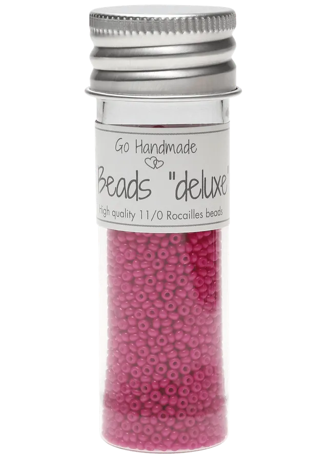 Go Handmade Glasperler rosa 30 g 2,1 mm