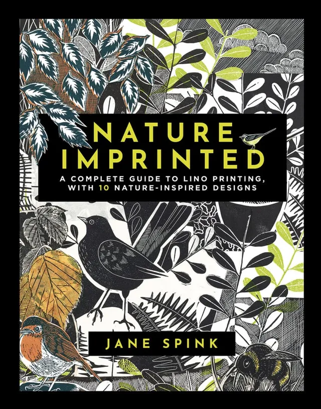 Nature Imprinted linotrykk bok komplett guide engelsk