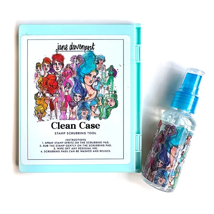 Jane Davenport Clean Case stempelrens med Stamp Spritz