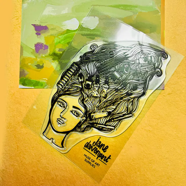 Jane Davenport Muse of Art Supplies stempel motiv