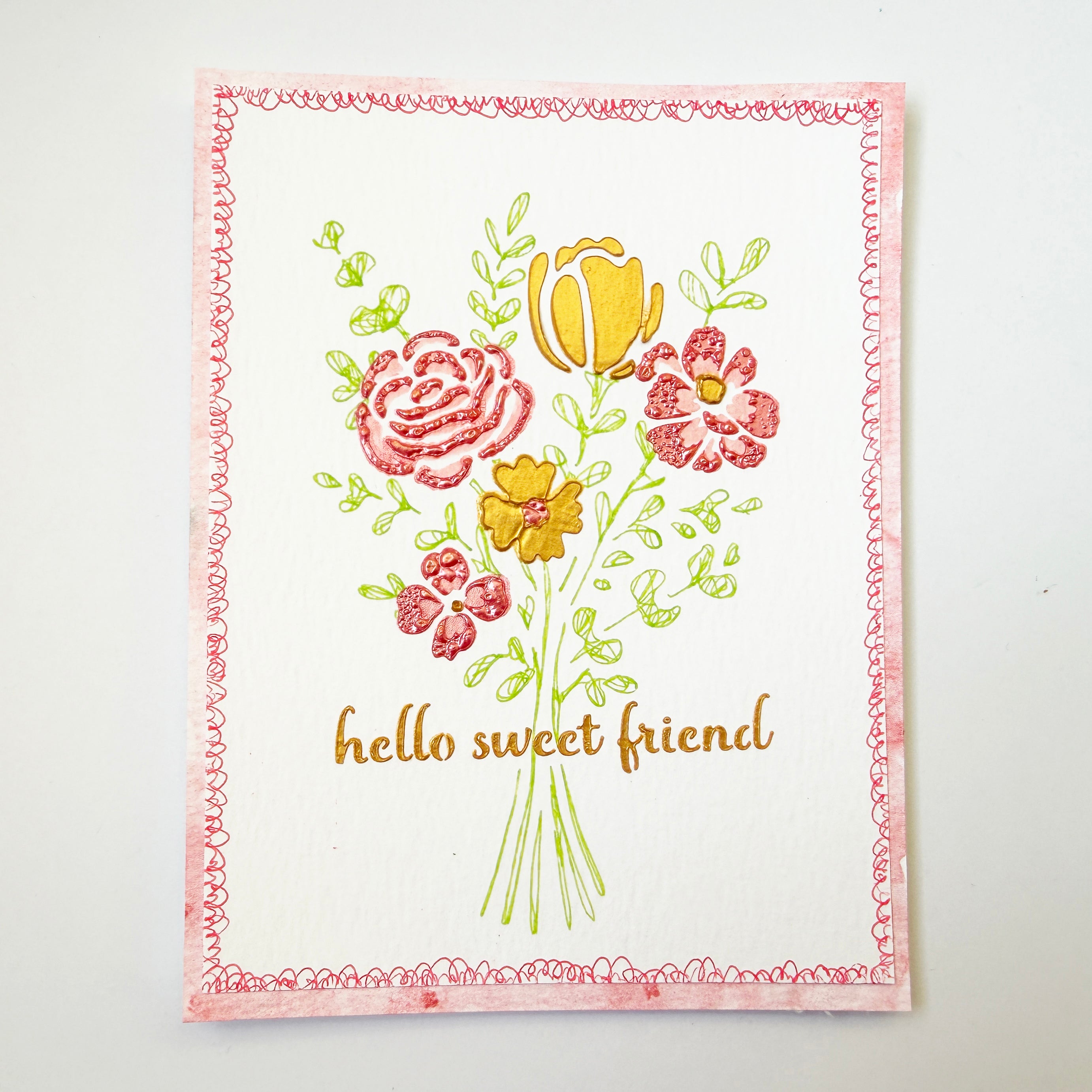 The Crafters Workshop TCW6062 Floral Bouquet A2 sjablong blomster