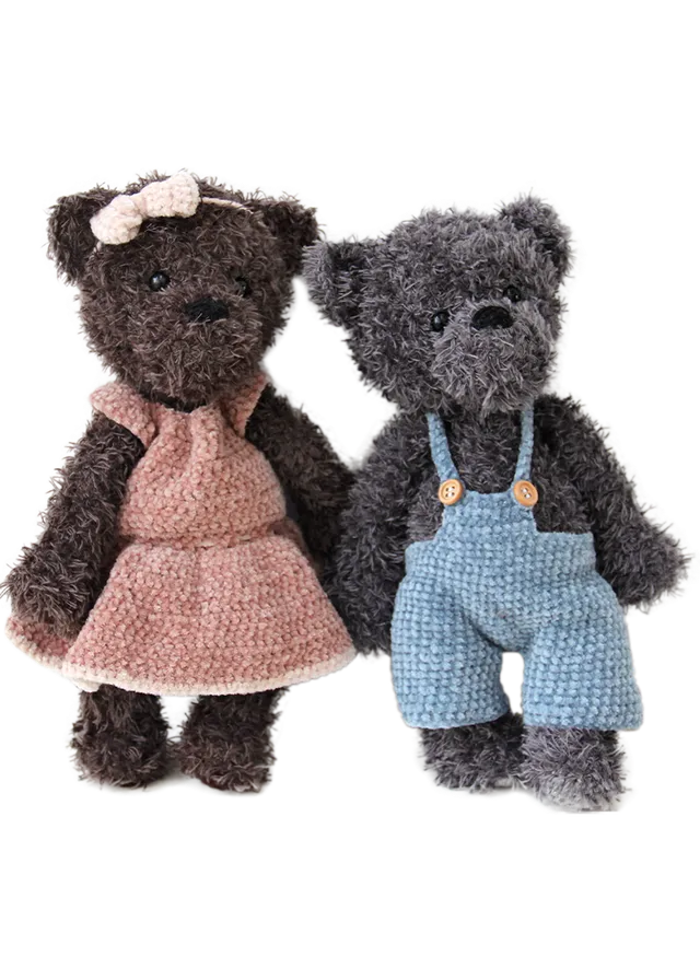 Go Handmade Teddy og Clothes hekleoppskrift jente og gutt