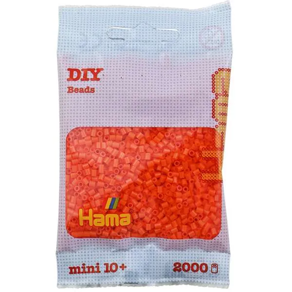 Hama Mini perler oransje 2000 stk 2,5 mm