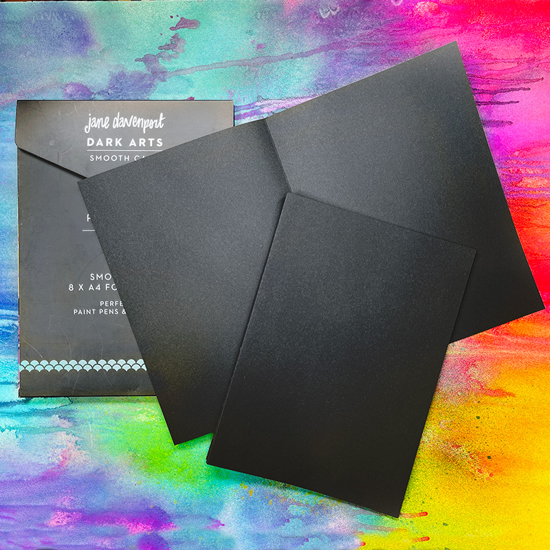 Jane Davenport Dark Arts Paper Pack svart kartong