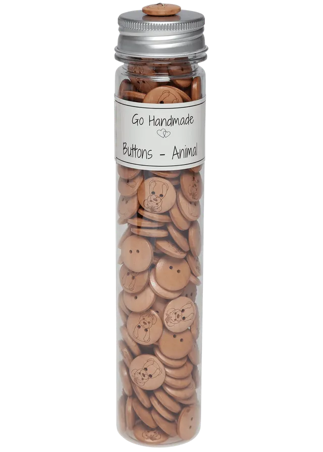 Go Handmade Teddy knapper 17 mm 165 stk