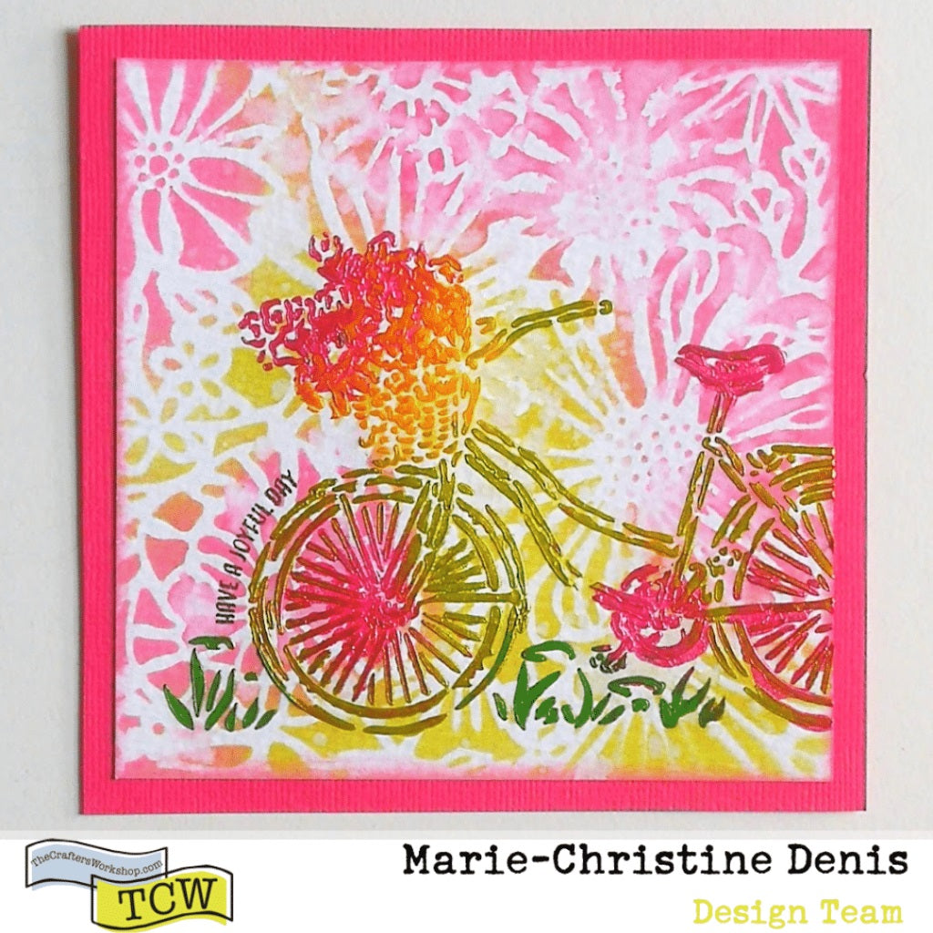 The Crafters Workshop TCW962 Bouquet Bliss sjablong 6x6 blomster