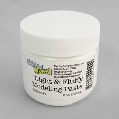 The Crafters Workshop TCW9044 Light fluffy modellpasta 2 oz snø