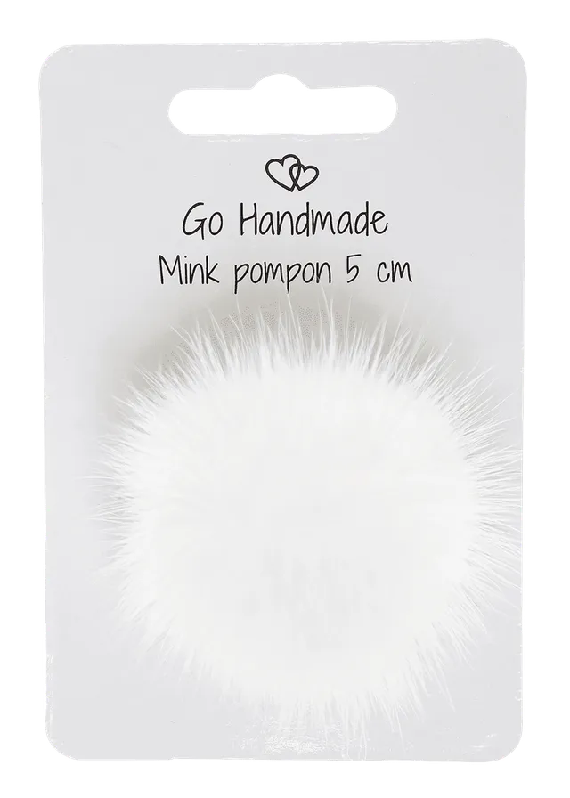 Go Handmade mink dusk naturhvit 5 cm med strikk