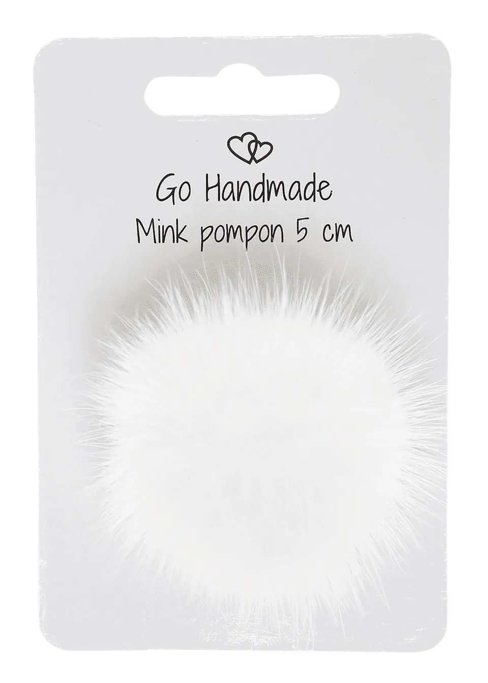 Go Handmade mink dusk naturhvit 5 cm med strikk