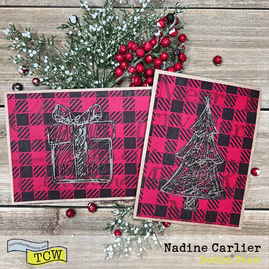 The Crafters Workshop TCW880 Merry Tree sjablong 15x15 cm