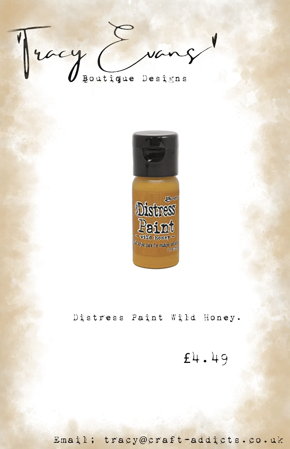 Tracy Evans Design DI115 Distress Paint Wild Honey akrylmaling