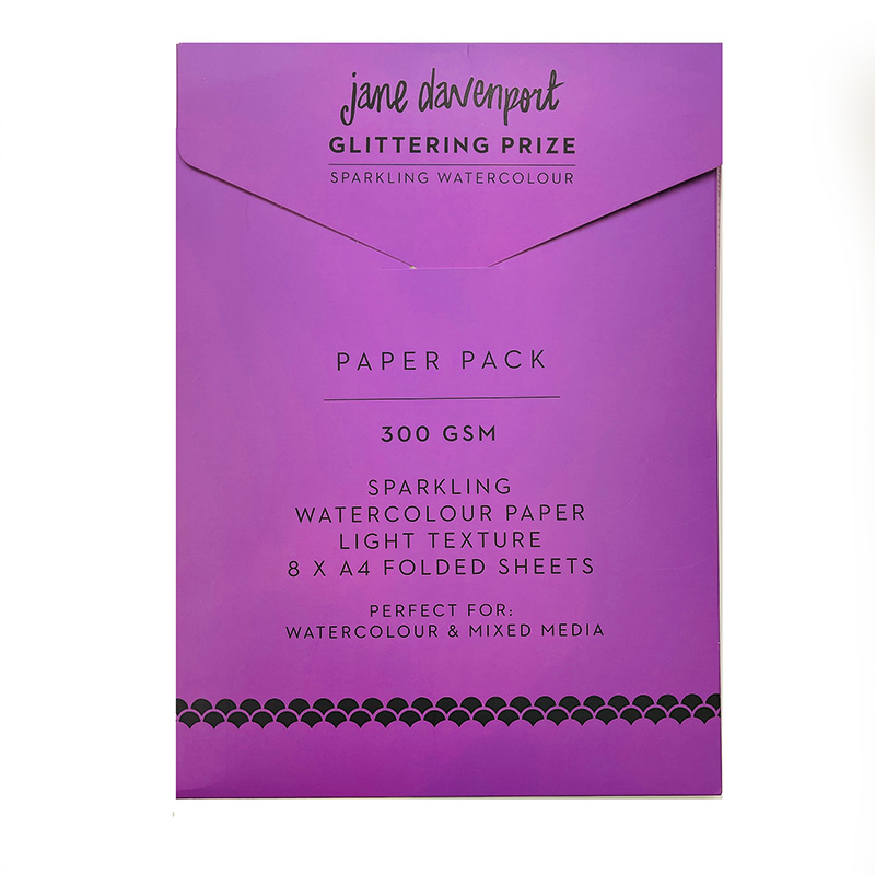 Jane Davenport Glittering Prize akvarellpapir skimmer pakke