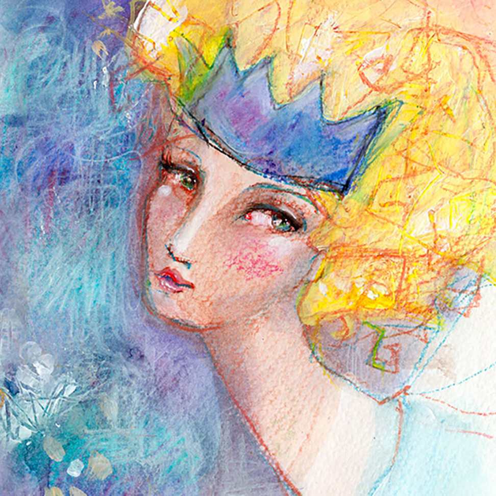 Jane Davenport Aqua Pastels akvarellkritt sett