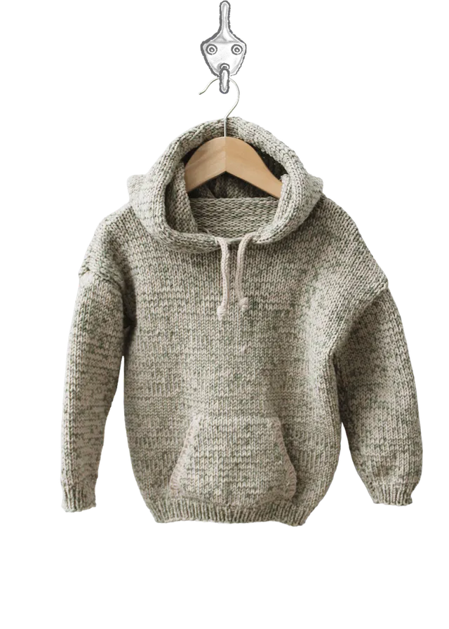 Go Handmade Little One's & Tweens hoodie strikkeoppskrift 1–12 år