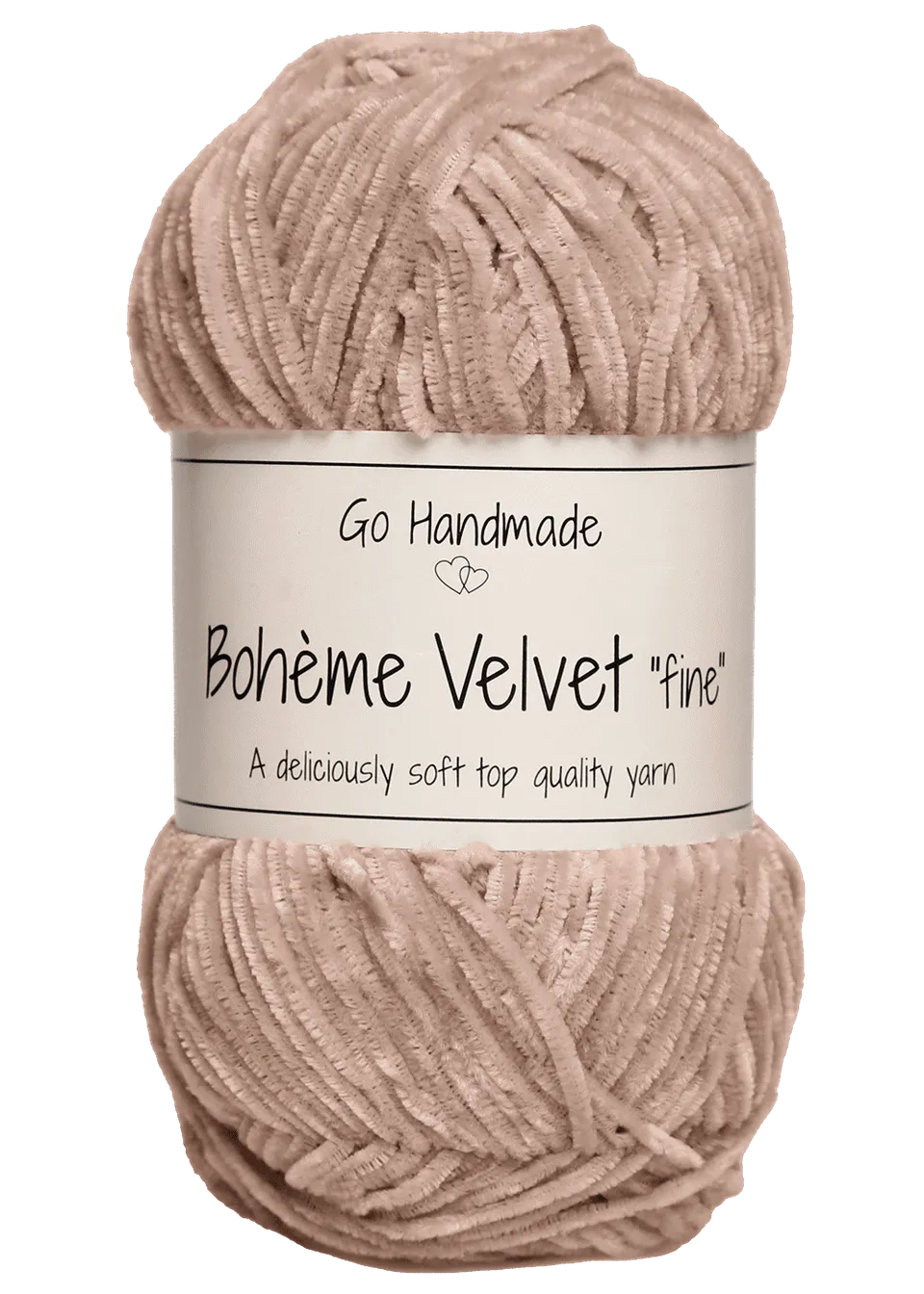 Bohème Velvet Fine velourgarn 50 g polyester rød?