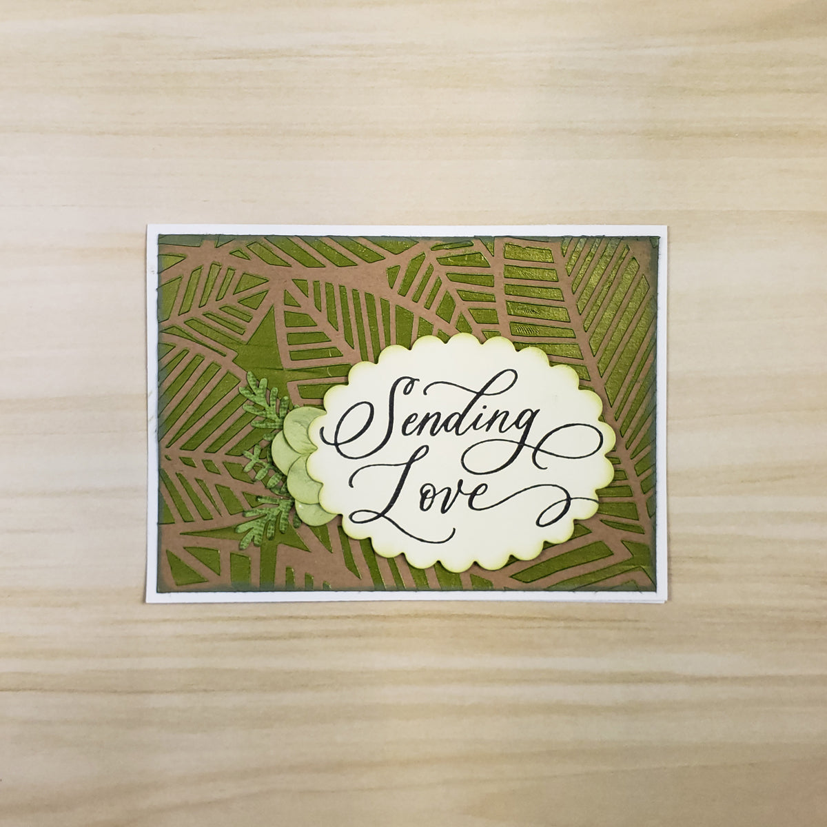 The Crafters Workshop TCW1047 Banana Leaves sjablong 6x6